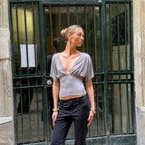 Zenia Top - Taupe - ByStenholt.dk