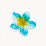 Hawaiian flower hair clip - Blue