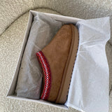 Tabita Teddy Bear Boots - Bordeaux