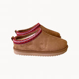 Tabita Teddy Bear Boots - Bordeaux