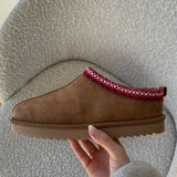 Tabita Teddy Bear Boots - Bordeaux
