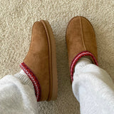 Tabita Teddy Bear Boots - Bordeaux