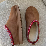 Tabita Teddy Bear Boots - Bordeaux
